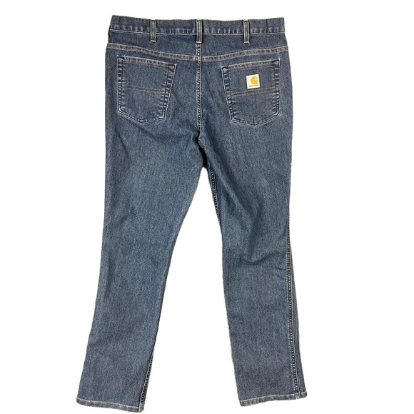 Carhartt Jeans Blue Womens 10 Regular 5-Pocket Belt Loops Classic Utility Casual - Picture 1 of 10